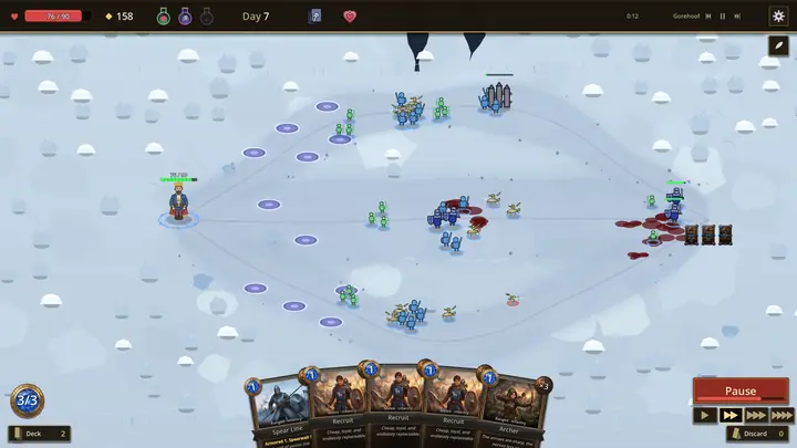 A battle fought across the frozen waste arena.