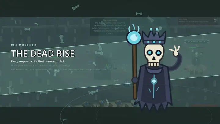 The Bone Hierarch's signature phase fires and the dead rise across the field.