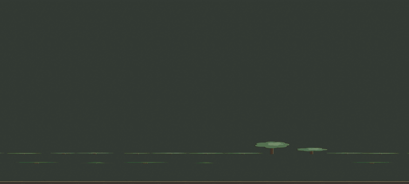 The Elder Treant's phase break: two rows of paper trees fold up round the great walking tree, a canopy of leaves drops in from the top, and the title The Forest Answers lands on a torn green strip beside him